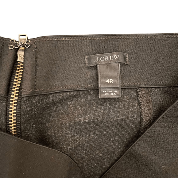 J Crew Pixie Charcoal Gray Pants 31090 Women's Ponte Leggings size 4 - Picture 4 of 9